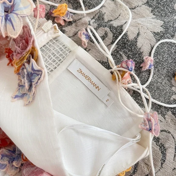 Zimmermann Postcard Floral Appliqué Dress - Picture 3 of 4
